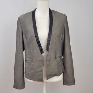 Forever 21 Gray Open Front Blazer